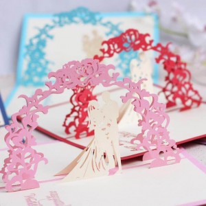 3D Pop-up Cards Wedding Couple Greeting Cards