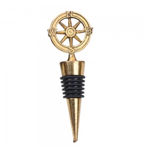 "Our Adventure Begins" Compass Bottle Stopper