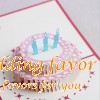 3D Birthday Cake Card Post Cards Greeting Souvenirs Party Favor