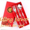 Chinese-style wedding chopsticks spoon fork favors
