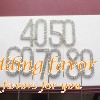 Glittering Silver Rhinestone Number Cake Topper Favors
