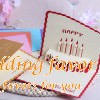 3D pop-up design handmade HAPPY BIRTHDAY greeting card