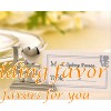 Silver LOVE Place Card Holder Wedding Favors
