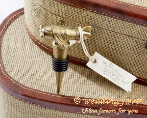 Airplane Bottle Stopper Wedding Presents for Guests