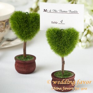 Topiary Place Card Holder (Heart)