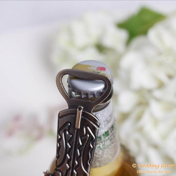 Cowboy boots Alloy Beer Bottle Opener Wedding Favor